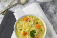 Lemongrass Chicken Orzo Noodle Soup