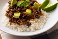 Zesty Slow Cooker Salsa Chicken with Black Beans