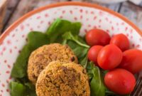 Crispy Baked Quinoa Falafel with Creamy Tahini