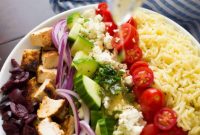 Mediterranean Chicken Orzo Salad