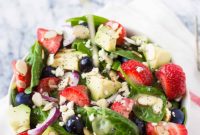 Bright Berry Spinach Salad with Citrus Poppyseed Dressing
