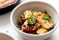 Jalapeño Cheddar Cornbread-Capped Skillet Chili