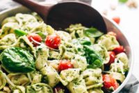 Fresh 15-Minute Spinach Pesto Tortellini Salad