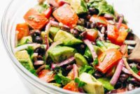 Zesty Black Bean, Avocado & Tomato Salad