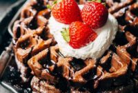 Outrageous Chocolate Waffles