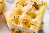 Aromatic Roasted Garlic Rosemary Focaccia