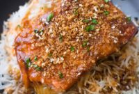 Sweet and Spicy Sriracha Teriyaki Salmon