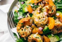 Zesty Citrus Miso Shrimp & Avocado Salad