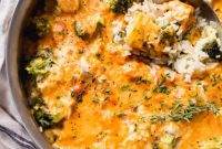Easy One-Pot Cheesy Chicken, Broccoli & Rice Dinner