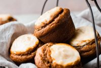 Chai-Spiced Pumpkin Cream Cheese Muffins