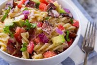 Creamy Bacon Avocado Pasta Salad