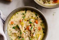 Sunshine Lemon Chicken Barley Soup