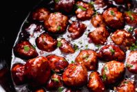 Sticky Honey Chipotle Slow Cooker Meatballs