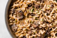 Creamy 30-Minute Skillet Ground Beef Stroganoff