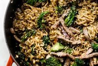Hearty Beef, Broccoli & Mushroom Ramen