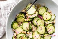 Vibrant Thai Cucumber Salad with a Sweet & Tangy Kick