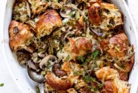 Decadent Caramelized Onion Croissant Bake