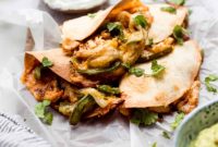 Oven-Crisped Chicken Quesadillas