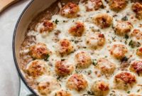 Hearty French Onion Chicken Meatballs