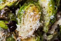 Crispy Cacio e Pepe Brussels Sprouts for Air Fryer and Oven