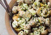 Rich Sour Cream and Chive Potato Salad