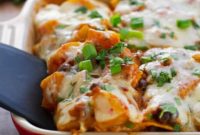Butternut and Black Bean Enchilada Bake