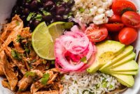 Smoky Instant Pot Chicken Tinga Bowls