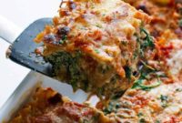 Wholesome Mushroom Spinach Lasagna