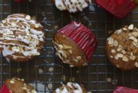 Healthy Apple Muffins Drizzled with Vanilla Glaze
