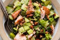 Smoky Salmon & Sesame Ginger Chopped Salad