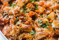 Golden Crispy Chicken Parmesan Bake
