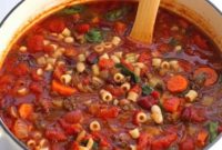 Olive Garden Style Pasta e Fagioli Soup