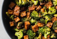 Sticky & Crispy Honey Garlic Tofu