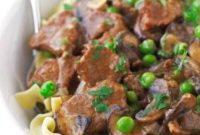 Hearty Beef & Mushroom Egg Noodles