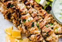 Zesty Greek Chicken Souvlaki Skewers