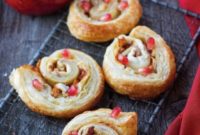 Flaky Apple and Goat Cheese Puff Pastry Pinwheels