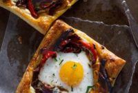 Savory Red Pepper and Egg Galettes