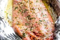 Irresistible Garlic Butter Salmon Foil Bake