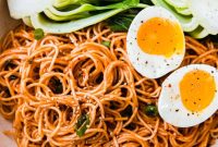 Spicy Sesame Gochujang Noodles