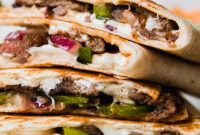 Chipotle Philly Cheesesteak Quesadillas