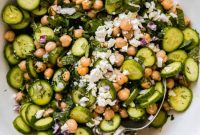 Refreshing Cucumber Chickpea Salad with Feta