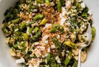 Crisp Asparagus Orzo Salad with Bright Lemon-Shallot Vinaigrette