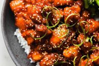 Gochujang Garlic Glazed Chicken