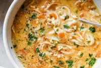 Traditional Turkish Chicken Noodle Soup
