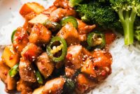 Jalapeno Peach Glazed Chicken