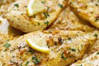 Creamy Lemon Garlic Skillet Chicken
