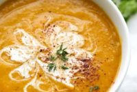 Slow Cooker Curried Butternut Squash Soup