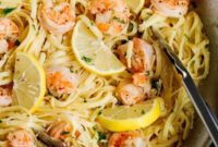 Creamy Lemon Shrimp Pasta