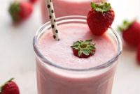 Luscious Strawberry Lassi