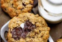 Decadent Dark Chocolate Oatmeal Cookies